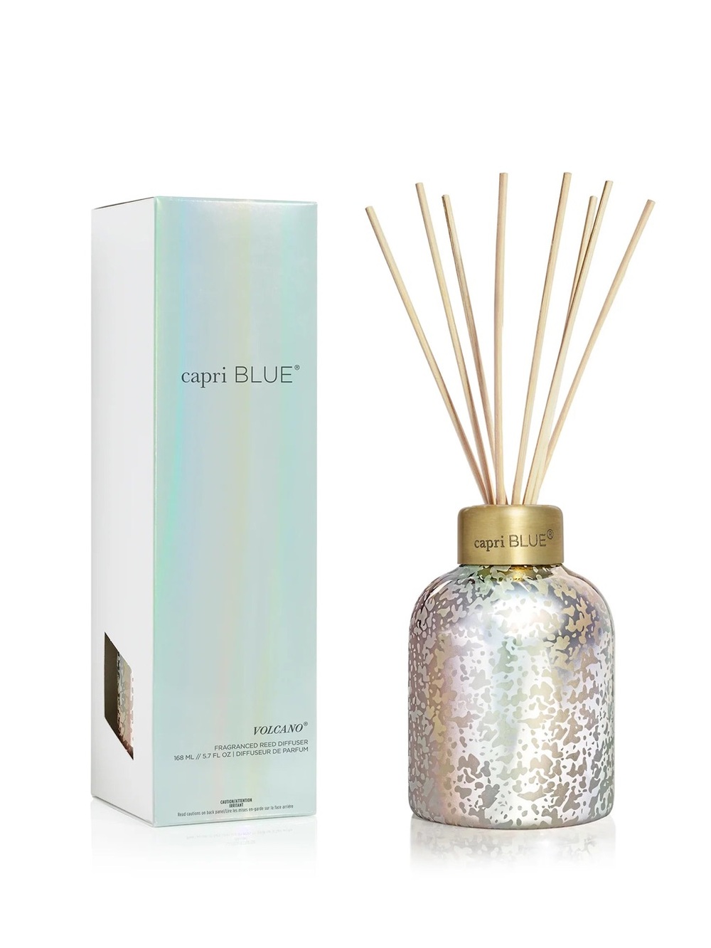 Iridescent Volcano Reed Diffuser - Gold